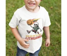Vaikiški marškinėliai "Lithuania: win or die trying"