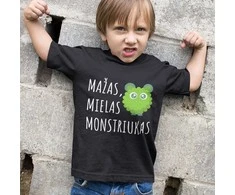 Vaikiški marškinėliai "Mažas mielas monstriukas"
