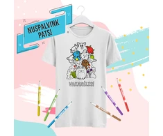 Vaikiški marškinėliai "Nuspalvink pats! Vakarėlis"