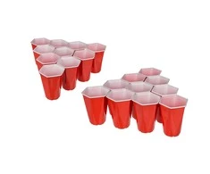 Vakarėlių žaidimas "Šešiakampis beer pong"