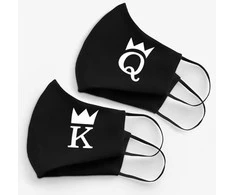 Veido kaukių komplektas "K ir Q"