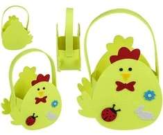 Velykinis veltinio krepšelis "Easter"
