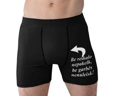 Vyriški apatiniai "Be garbės nenuleisk!"