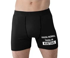 Vyriški apatiniai "Kada noriu, tada ir kietas"