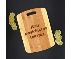 Dajar XL bambukinė pjaustymo lentelė su Jūsų pasirinktu tekstu