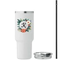 XL termopuodelis "Inicialas" su Jūsų pasirinkta raide (1200ml)