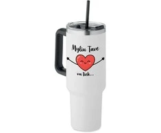 XL termopuodelis "Myliu Tave va tiek..." (1200ml)