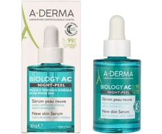 A-Derma Biology AC Night-Peel serumas, 30 ml