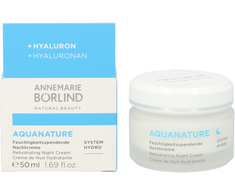 Annemarie Borlind Aquanature Rehydrating Night Kreminis, 50 ml