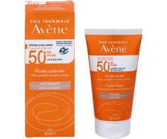 saugantis nuo saulės veido fluidas "Avène Colour Fluid" SPF50+ 50ml