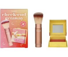 Benefit Cheek-End Getaway Set rinkinys (Shellie Blush skaistalai,6 g + Multitasking Cheek šepetėlis)