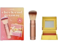 Benefit Cheek-End Getaway Set rinkinys (Shellie Blush skaistalai,6 g + Multitasking Cheek šepetėlis)