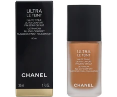 Chanel Ultra Le Teint Flawless Finish Fluid Foundation ilgai išliekanti tobulinanti kreminė pudra, matinis švytintis efektas, atspalvis: BD91, 30 ml