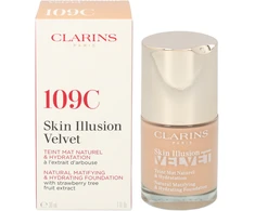 Clarins Skin Illusion Velvet Foundation kreminė pudra, atspalvis: 109C, 30 ml