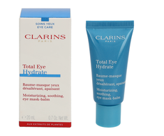 Clarins Total Eye Hydrate drėkinamoji, raminanti, paakių kaukė-balzaminė akių kaukė moterims, 20 ml