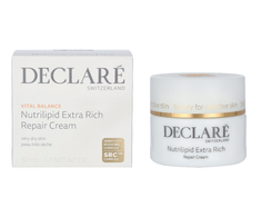 Declare Vital Balance Nutrilipid Extra Rich Repair Kreminis maitinamasis veido kremas, 50 ml