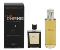 Hermes Terre D'hermes Pure Parfum kvepalų rinkinys vyrams (PP, 30 ml + PP papildymas Refill, 125 ml)