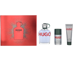 Hugo Boss HUGO Man rinkinys vyrams (EDT, 125 ml + dezodorantas, 75 ml + dušo gelis, 50 ml)