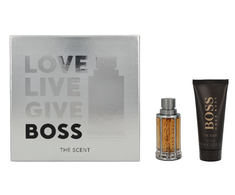 Hugo Boss Boss The Scent vyriškas tualetinis vanduo 50 ml + purškiamas gelis 100 ml dovanų rinkinys