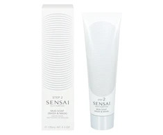 "Kanebo Sensai Silky Purifying Mud Soap Wash and Mask" muilas ir kaukė 125ml