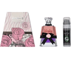 Lattafa Washwashah Giftset rinkinys moterims (EDP, 100 ml + purškiamas dezodorantas, 50 ml)
