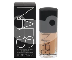 NARS skystas makiažo pagrindas „Sheer Glow“, 30 ml, Valencia