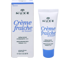 NUXE 48 val. drėkinantis tirštos konsistencijos kremas sausai ir labai sausai odai „Crème Fraîche® de Beauté 48H Moisturizing rich cream for dry skin“, 30 ml