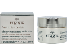 Nuxe Maitinamasis-stiprinamasis maksimaliai nuo senėjimo saugantis aliejinis kremas „Nuxuriance® Gold Nutri-fortifying oil cream ultimate anti-aging“, 50 ml