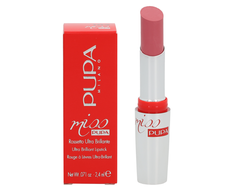 Pupa Milano Miss Pupa Itin ryškūs, krištolo efekto lūpų dažai, 2,4 ml, spalva - 102 Candy Nude