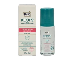 ROC Keops 48H Sensitive Deo Roll-On rutulinis dezodorantas jautriai odai, 30 ml