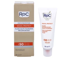 Roc Soleil-Protect High Tolerance Comfort Fluid SPF 50+ apsauginis fluidas nuo saulės veidui, 50 ml