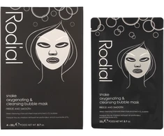 Rodial Snake Bubble Mask Set deguonies suteikiančių ir valančių burbulinių lakštinių veido kaukių rinkinys, 4 x 22 g