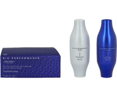 Rinkinys „Shiseido“: „Bio-Performance Infill Anti-Aging Night Serumas for Facial“, 30 ml + „Bio-Performance Full Expansion Anti-Aging Day Serumas for Facial“, 30 ml