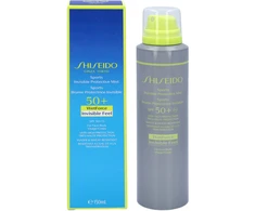 Shiseido Sports Wetforce Invisible Protective Mist SPF 50+ apsauginė dulksna veidui ir kūnui, 150 ml