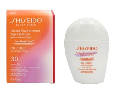 Kremas nuo saulės Shiseido Urban Environment Age Defense Oil-Free, su SPF30, 30 ml