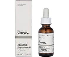 The Ordinary 100% Organic Moroccan Argan Oil 100% tyras, šalto spaudimo Maroko argano aliejus, 30 ml