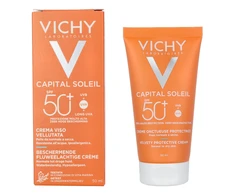 Vichy Idéal Soleil Velvety Dace Kreminis Spf50 veido kremas nuo saulės 50ml