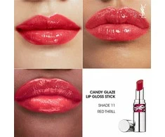 Yves Saint Laurent Candy Glaze Lip Gloss Stick Lūpų balzamas ir blizgis viename, 3.2 g | spalva: 11 Red Thrill