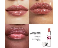 Yves Saint Laurent Loveshine Candy Glaze Lūpų balzamas ir blizgis viename, 3.2 g | Spalva: 12 Coral Excitement