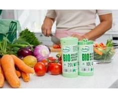 20 L BioBag kompostuojami šiukšlių maišai su rankenomis