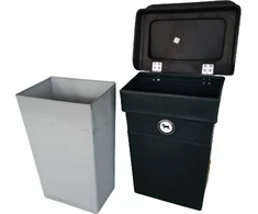 Pakabinama šunų ekskrementų šiukšliadėžė REGENT 50 Dog Waste Bin, 50 l, žalia