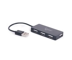GEMBIRD USB 2.0 4 prievadų šakotuvas juodas