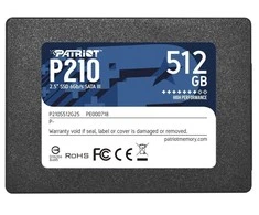 Kietasis vidinis diskas Patriot P210 SSD SATA III 2.5", 512 GB