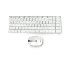 Belaidis rinkinys Esperanza EK122W Liberty USB klaviatūra ir pelė - balta