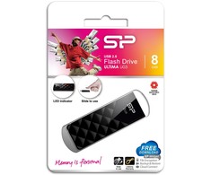 Silicon Power Ultima U03 8 GB, USB 2.0, Juodas