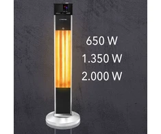 Infraraudonųjų spindulių šildytuvas Trotec IRS 2000 E, iki 15 m², 2000 W