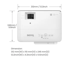 Trumpo nuotolio žaidimų projektorius BenQ TK700STi - 4K UHD / 3840x2160 / 16:9 / HDR / Android TV / 3000Lm / 10000:1 / HDMI / USB / Baltai juodas (Atnaujinta)