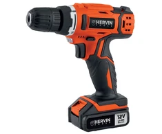 Akumuliatorinis gręžtuvas HERVIN TOOLS, 12 V, 1 baterija, Li-ion 800 mAh, AGLi-12V-SB1