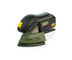 Akumuliatorinis vibracinis šlifuoklis HERVIN BATTERY, 20 V, trikampio forma, be akumuliatoriaus, PLCSL-718