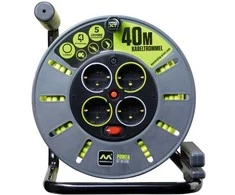 Ilgintuvas MASTERPLUG, 4 vietų, 3x1,5, ritė, su įžeminimu, 45 m, OLG45164SL